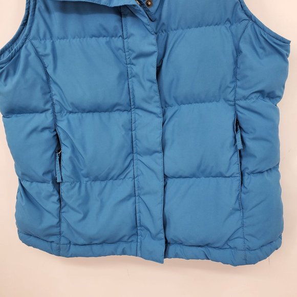 L.L. Bean Goose Down Women's Blue Winter Puffer Vest Size Small - Picture 7 of 9